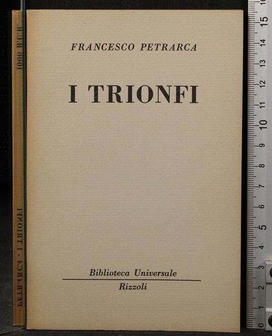 I trionfi - Francesco Petrarca - copertina