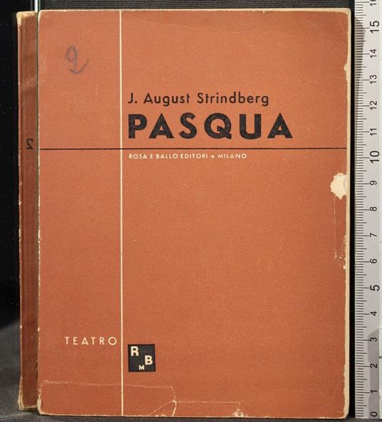Pasqua - August Strindberg - copertina