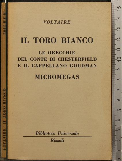 Il Toro Bianco. Micromegas - Voltaire - copertina
