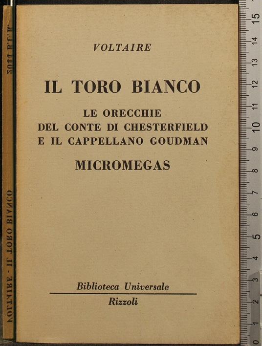 Il Toro Bianco. Micromegas - Voltaire - copertina