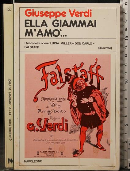 Ella Giammai - Giuseppe Verdi - copertina