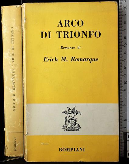 Arco di trionfo - Erich Maria Remarque - copertina