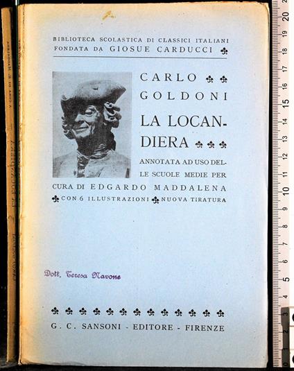 La locandiera - Carlo Goldoni - copertina