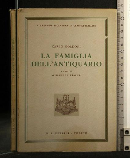 La Famiglia Dell'Antiquario - Carlo Goldoni - copertina