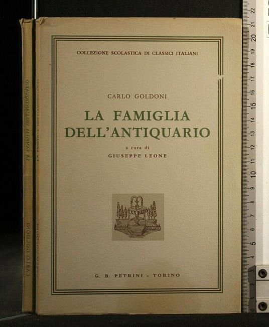 La Famiglia Dell'Antiquario - Carlo Goldoni - copertina