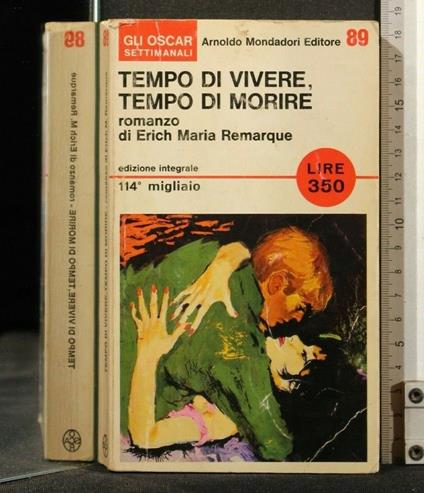Tempo di Vivere, Tempo di Morire - Erich Maria Remarque - copertina