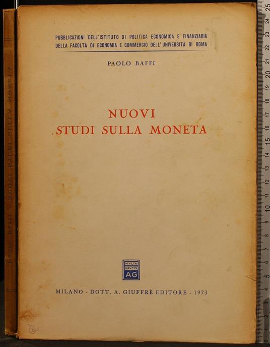 Nuovi Studi Sulla Moneta - Paolo Baffi - copertina