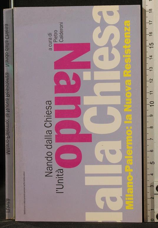 Milano-Palermo: la nuova resistenza - Nando Dalla Chiesa - copertina