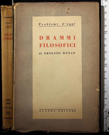 Drammi filosofici - Ernest Renan - copertina