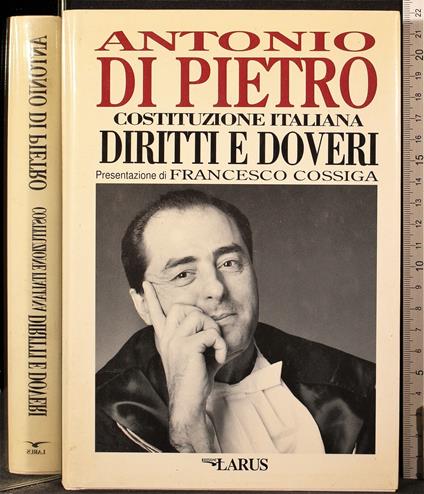 Costituzione Italiana diritti e doveri - Antonio Di Pietro - copertina