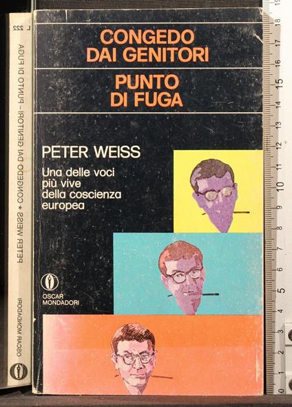 Congedo dai genitori - Punto di fuga - Peter Weiss - copertina
