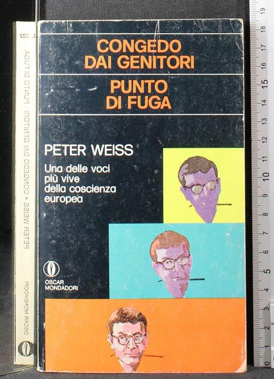 Congedo dai genitori. Punto di fuga - Peter Weiss - copertina