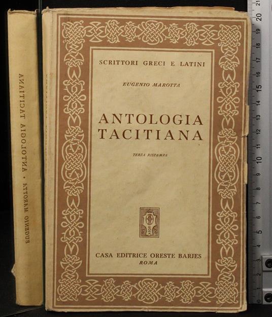 Antologia tacitiana - Eugenio Marotta - copertina