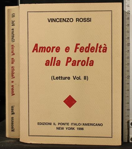 Amore e Fedeltà Alla Parola. Vol 2 - Vincenzo Rossi - copertina