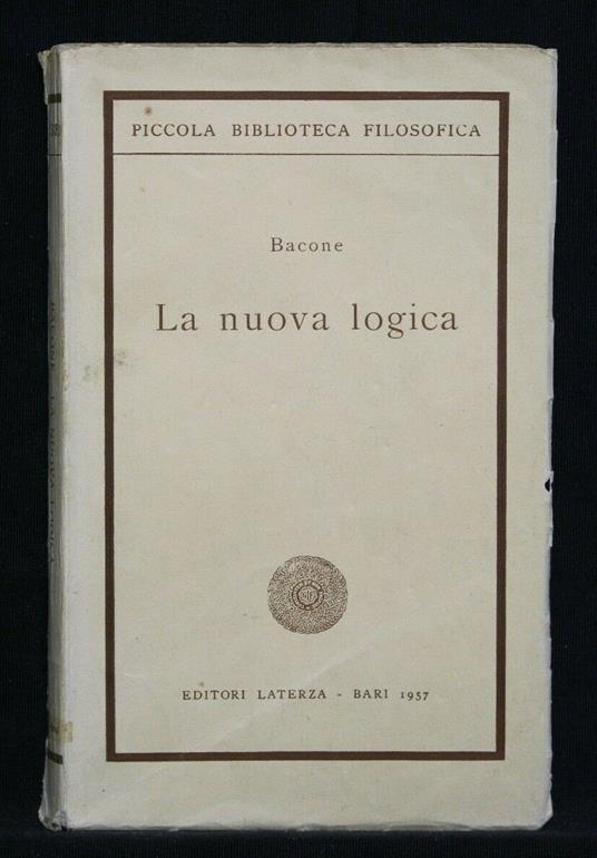 La Nuova Logica - Francesco Bacone - copertina