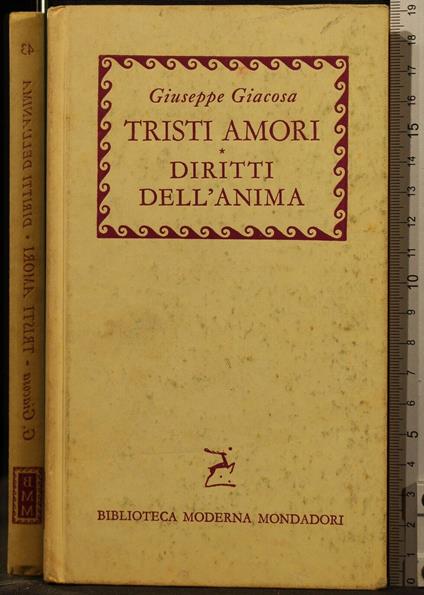 Tristi Amori. Diritti Dell'Anima - Giuseppe Giacosa - copertina