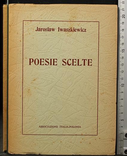 Poesie - Jaroslaw Iwaszkiewicz - copertina