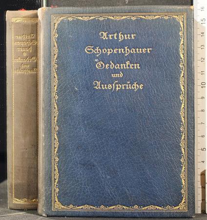 Gedanken und ausspruche - Arthur Schopenhauer - copertina