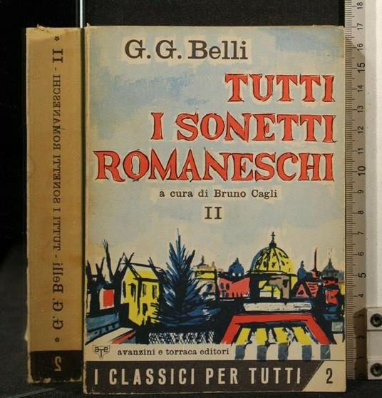Tutti I Sonetti Romaneschi Volume 2 - Gioachino Belli - copertina
