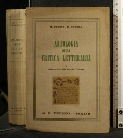 Antologia Della Critica Letteraria Volume 1 - Mario Fubini - copertina