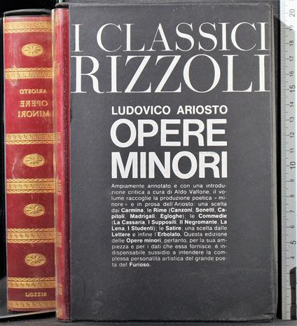 Opere minori - Ludovico Ariosto - copertina