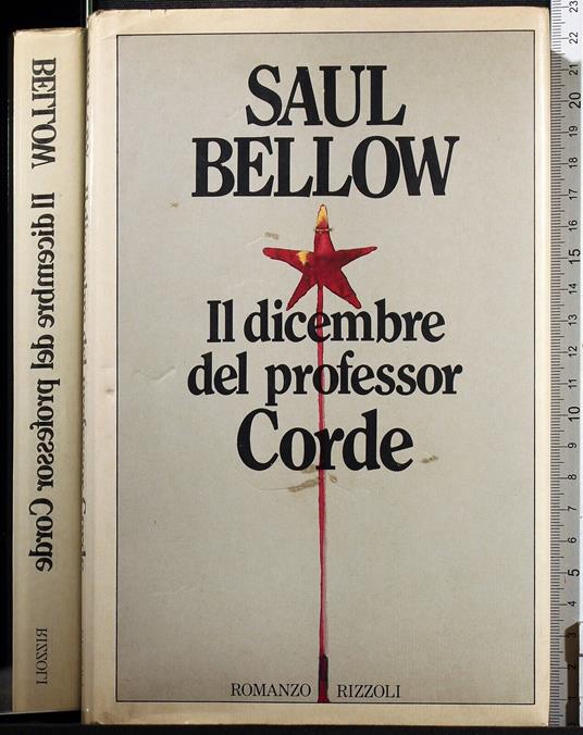 Il dicembre del professor Corde - Saul Bellow - copertina