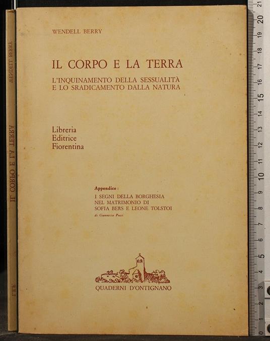 Il Corpo e La - Wendell Berry - copertina