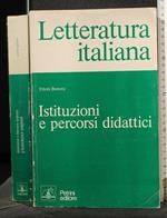 Letteratura Italiana Istituzioni e Percorsi Didattici