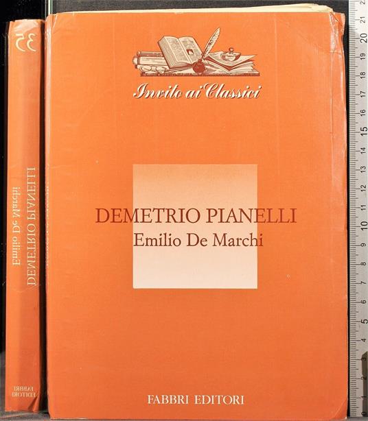 Demetrio Pianelli - Emilio De Marchi - copertina