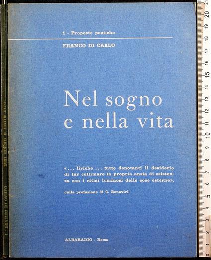 Nel sogno e nella vita - Franco Di Carlo - copertina