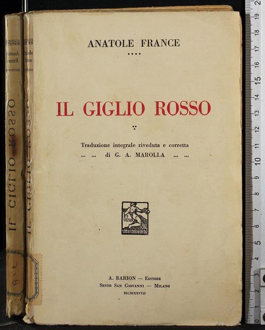 Il giglio rosso - Anatole France - copertina
