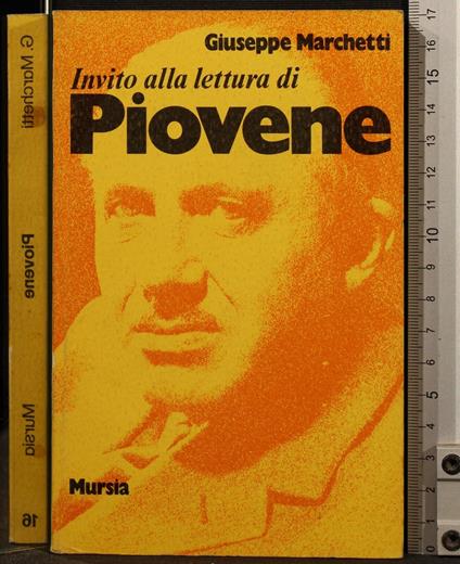 Invito Alla Lettura di Piovene - Giuseppe Marchetti - copertina