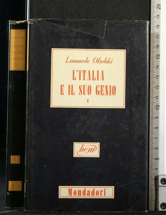 L' Italia e Il Suo Genio I - Leonardo Olschki - copertina