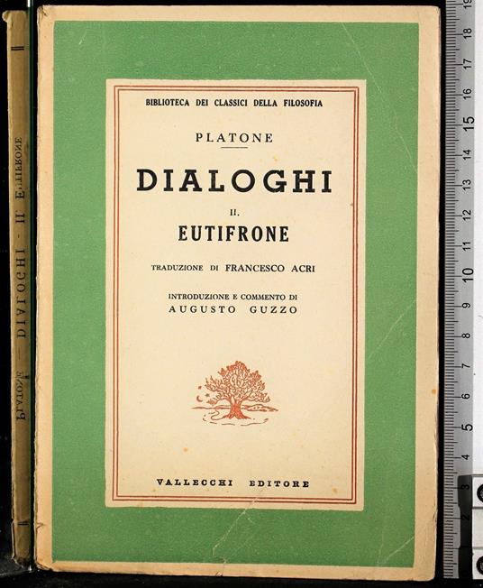 Dialoghi. Eutifrone - Platone - copertina