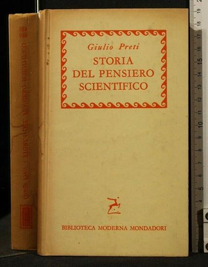 Storia Del Pensiero Scientifico - Giulio Preti - copertina
