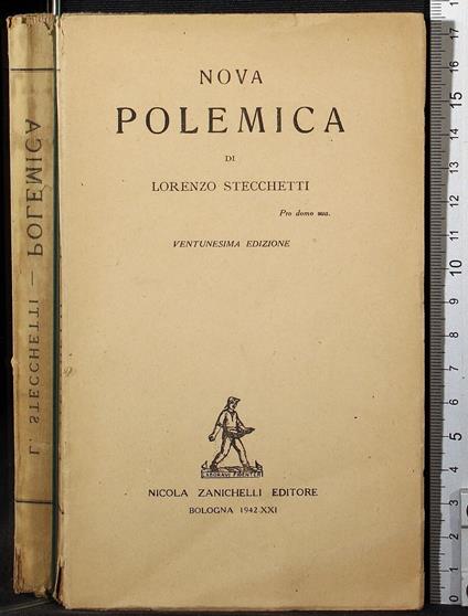 Nova polemica - Lorenzo Stecchetti - copertina