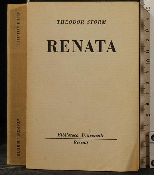 Renata - Theodor Storm - copertina