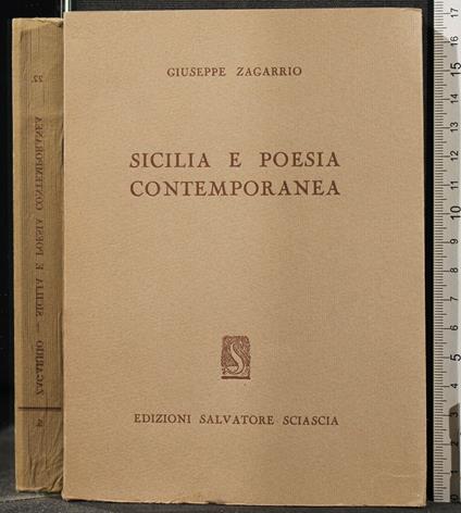 Sicilia e Poesia - Giuseppe Zagarrio - copertina