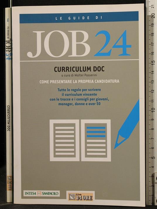 Job 24. Curriculum Doc - Walter Passerini - copertina