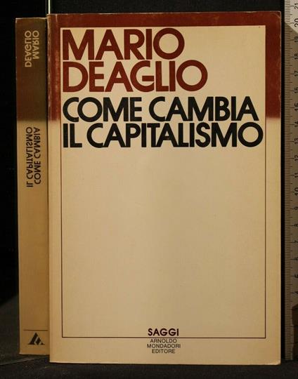 Come Cambia Il Capitalismo - Mario Deaglio - copertina