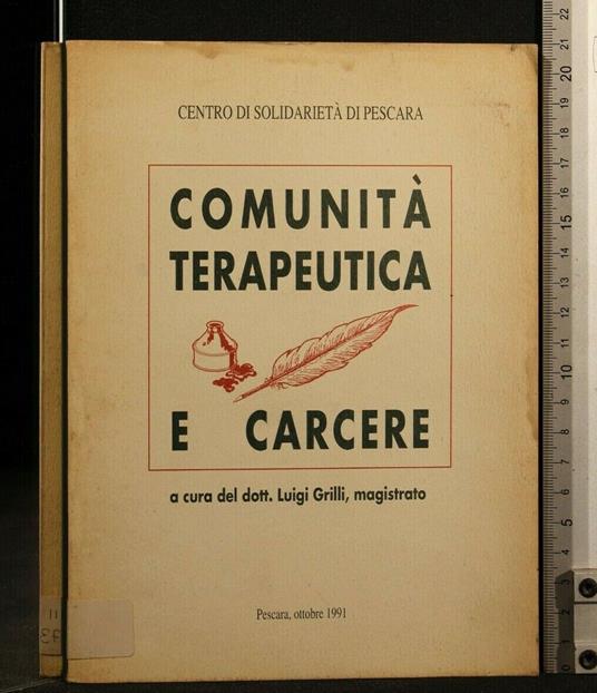 Comunità Terapeutica e Carcere - Luigi Grilli - copertina