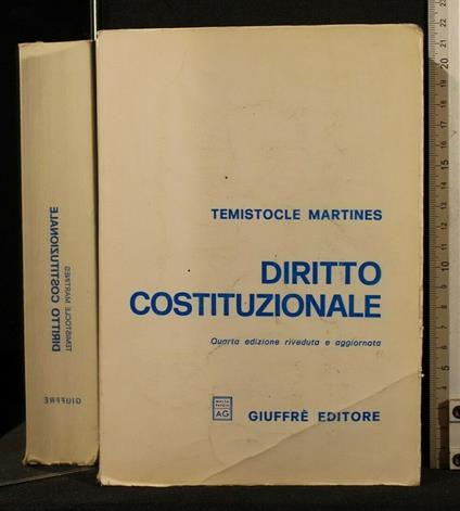 Diritto Costituzionale - Temistocle Martines - copertina