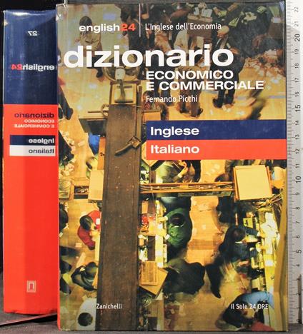 Dizionario economico e commerciale - Fernando Picchi - copertina