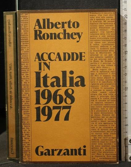 Accadde in Italia 1968-1977 - Alberto Ronchey - copertina