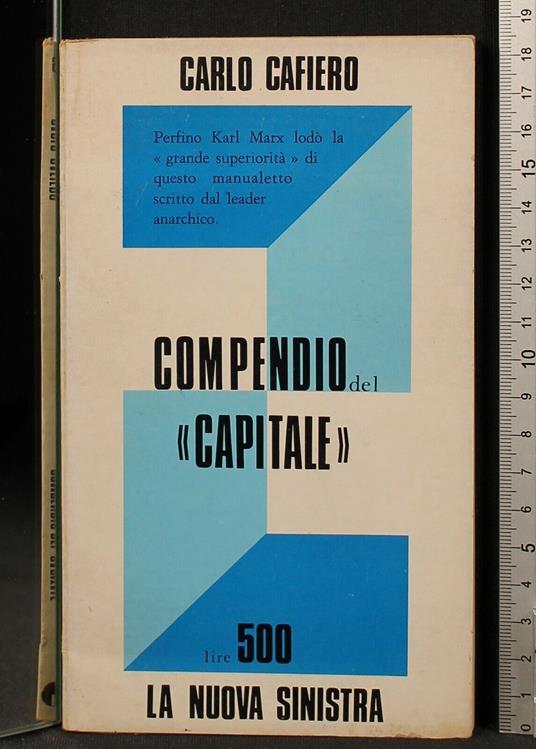 Compendio Del "Capitale" - Carlo Cafiero - copertina