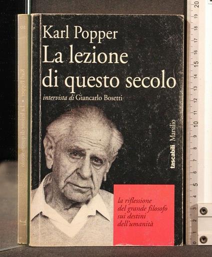 La Lezione di Questo Secolo - Karl R. Popper - copertina