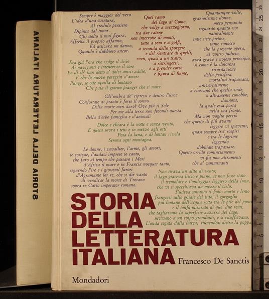 Storia della letteratura Italiana - De Sanctis - copertina