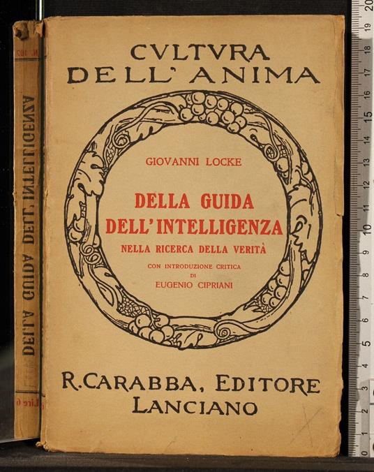 Della guida dell'intelligenza - John Locke - copertina