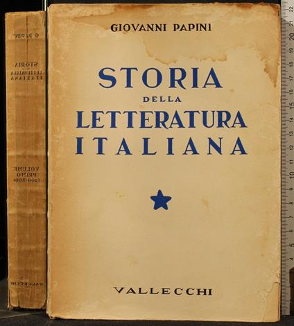 Storia Della Letteratura Italiana. Volume 1 - Pietro Pancrazi - copertina