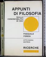 Appunti di filosofia sulla conoscibilità di Dio